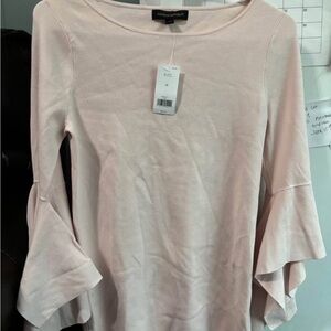 Banana Republic Light Pink Bell Sleeve Blouse